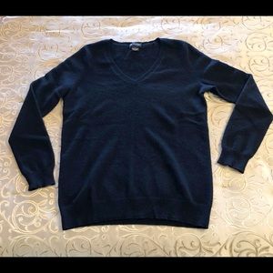 Bloomingdales Black V neck Cashmere Sweater